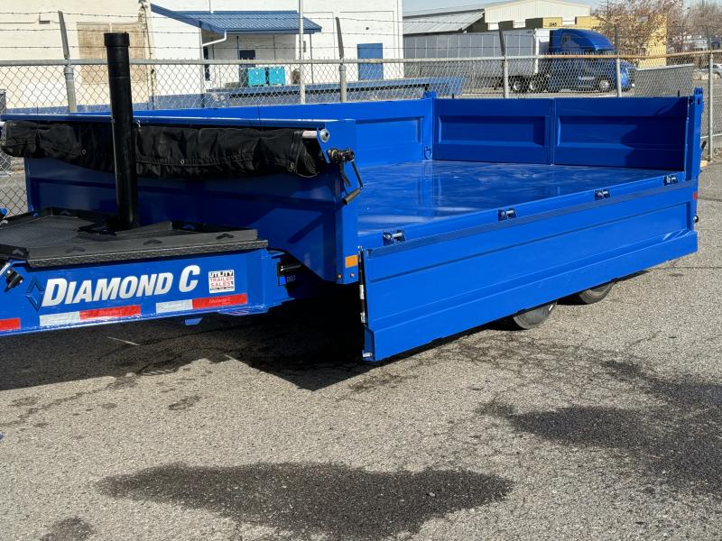 2025 Diamond C DOD 96"x14' - 14.9K Deckover Telescopic Dump Trailer