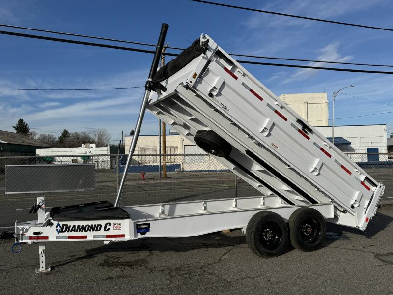 2025 Diamond C DOD 96"x14' - 18K Deckover Telescopic Dump Trailer