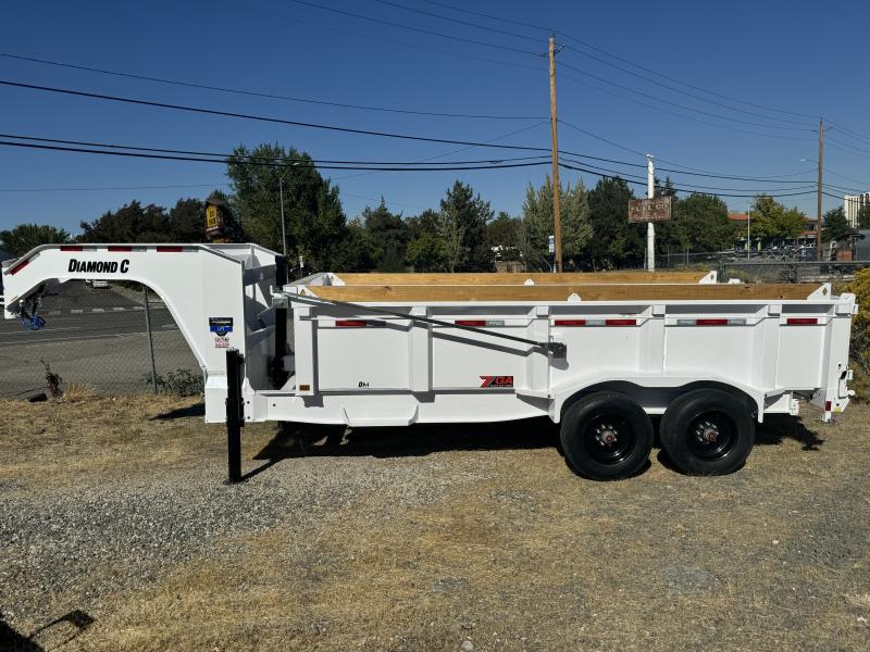 2025 Diamond C LPT-GN 16' 32" Sides 7 ga. Pacesetter Edition - 23K Telescopic Gooseneck Dump Trailer