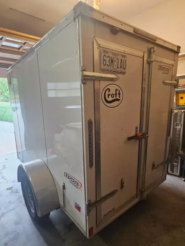 2024 Bravo 5x8 1 Axle Enclosed Trailer