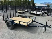 2026 Trailerman Trailers, Inc. 5X8 Utility Rail Trailer W/ Rear Ramp 