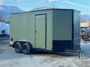 2025 CARGO KING NOMAD 7X14 W/ RAMP +6" EXTRA HEIGHT (OD GREEN) 
