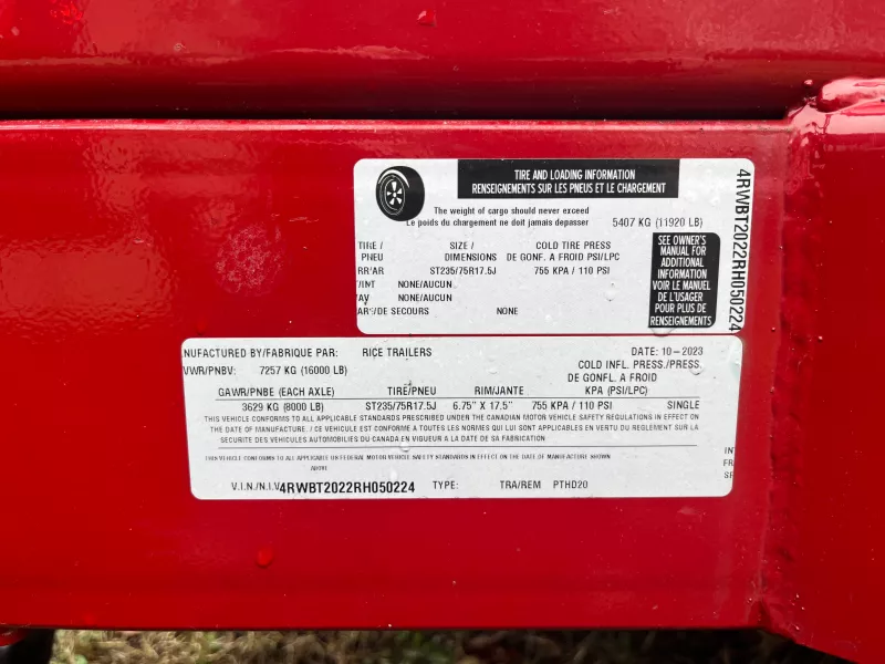 used Equipment / Flatbed Trailers Rice Trailers  for sale, in Nashville, TN Thumbnail 5