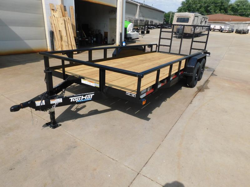 2024 Top Hat Trailers 83X18 9990 GVWR HD Utility Trailer