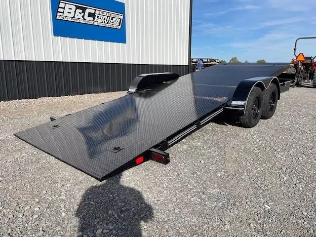 2025 DAVIDSON 83X20 FULL TILT EQUIPMENT/CAR HAULER STEEL FLOOR, (2)3500lb AXLES