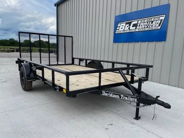 2025 DAVIDSON 83X12 SINGLE AXLE PIPE TOP UTILITY W