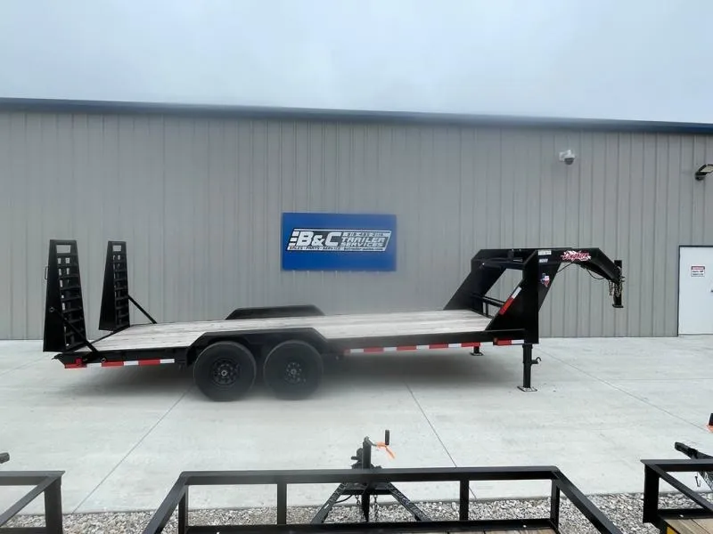 2024 LONGHORN 83X20 LO BOY GOOSENECK CAR HAULER /EQUIPMENT HAULER