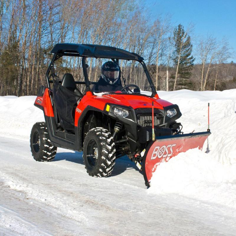STB12470 BOSS SNOWPLOW 6'0'' STRAIGHT POLY UTV PLOW (UTVATV