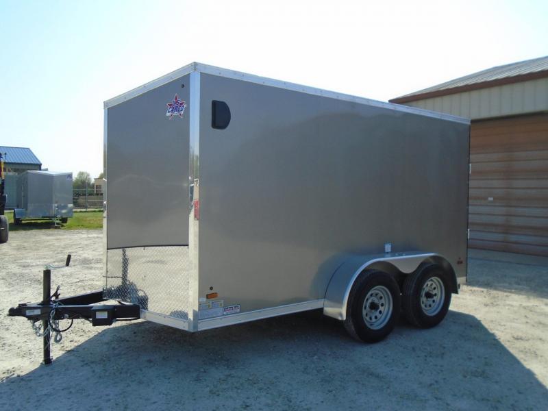 6 X 12 HAULIN FLAT TOP V-NOSE PEWTER *TANDEM AXLE* 6 X 12 HAULIN FLAT TOP V-NOSE PEWTER *TANDEM AXLE*