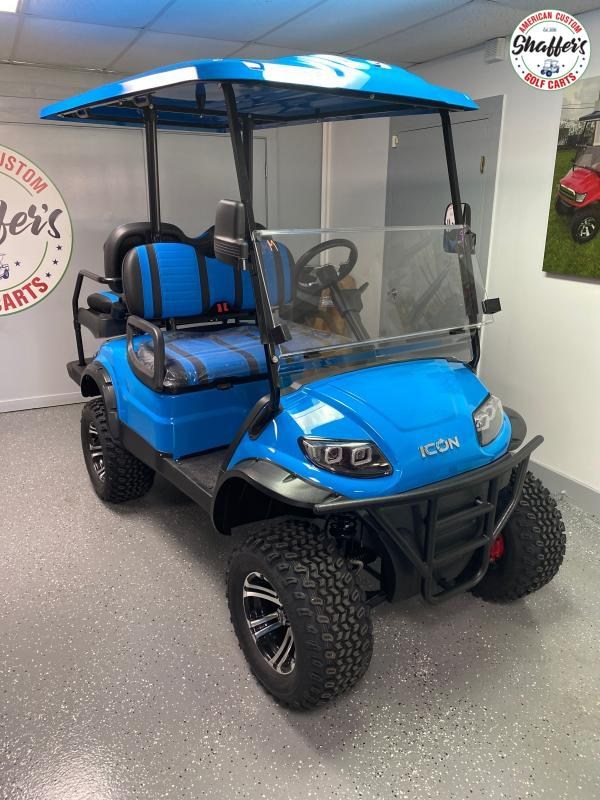 2022 ICON i40L Caribbean Blue Lifted Golf Cart 2022 ICON i40L Caribbean Blue Lifted Golf Cart