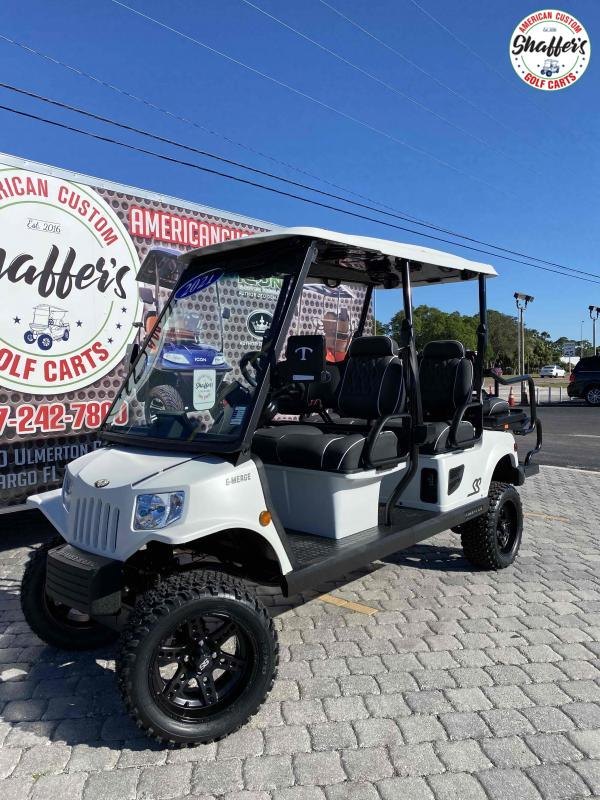 2021 Tomberlin Matte WHITE E-Merge E4 SS GHOSTHAWK 6 passenger Golf Cart 2021 Tomberlin Matte WHITE E-Merge E4 SS GHOSTHAWK 6 passenger Golf Cart