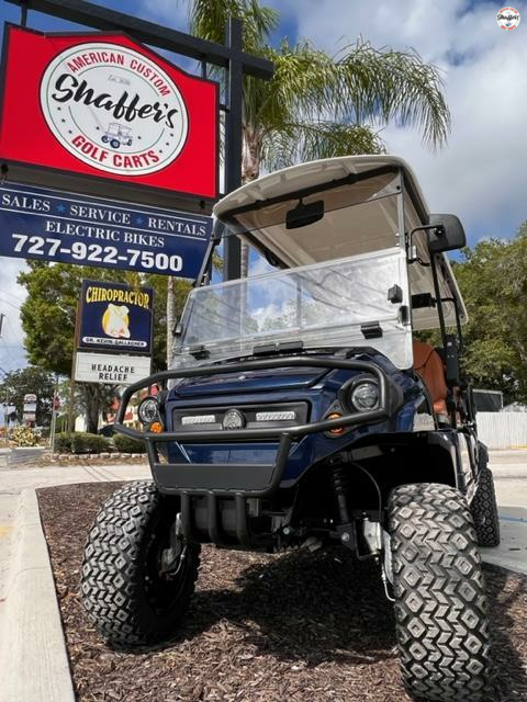 2023 Pilotcar EV 6 Passenger Lifted Street Legal LSV with a 210ah Lithium Battery in Midnight Blue 2023 Pilotcar EV 6 Passenger Lifted Street Legal LSV with a 210ah Lithium Battery in Midnight Blue