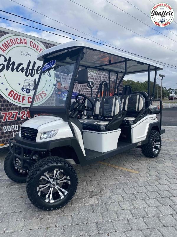 2022 Bintelli Beyond WHITE CUSTOM LIFTED 6pr Golf Cart 2022 Bintelli Beyond WHITE CUSTOM LIFTED 6pr Golf Cart