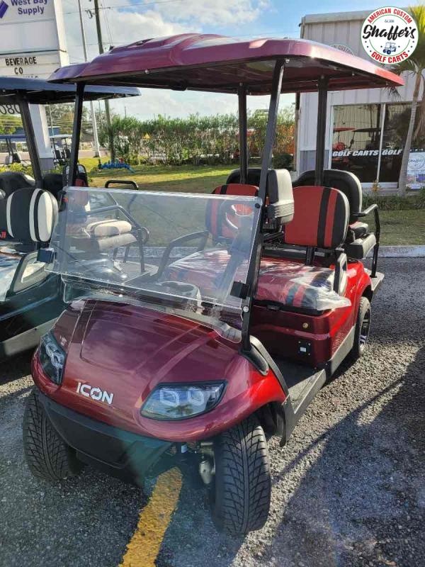 2020 SANGRIA RED ICON i40 4 passenger Golf Cart 2020 SANGRIA RED ICON i40 4 passenger Golf Cart