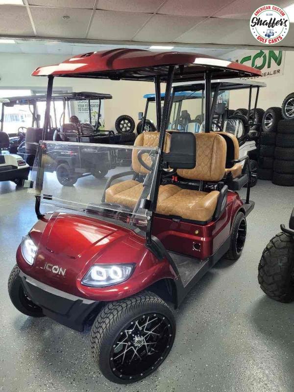 2021 CUSTOM SANGRIA RED ICON i40 4 passenger Golf Cart 2021 CUSTOM SANGRIA RED ICON i40 4 passenger Golf Cart