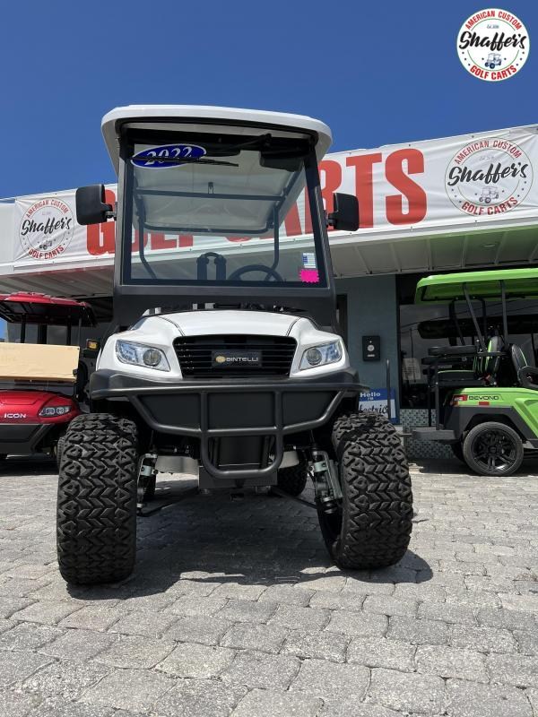 2022 Bintelli Beyond WHITE 4pr LIFTED Golf Cart 2022 Bintelli Beyond WHITE 4pr LIFTED Golf Cart