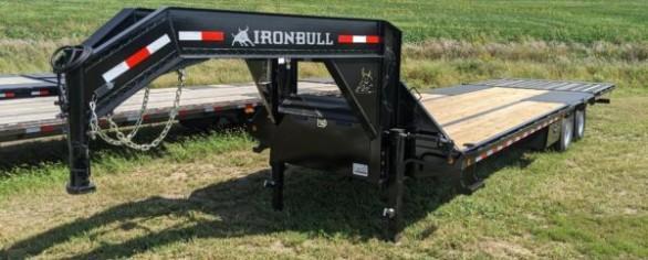 Iron Bull 102" x 30' Low-Pro Gooseneck Flatbed Trailer Iron Bull 102" x 30' Low-Pro Gooseneck Flatbed Trailer