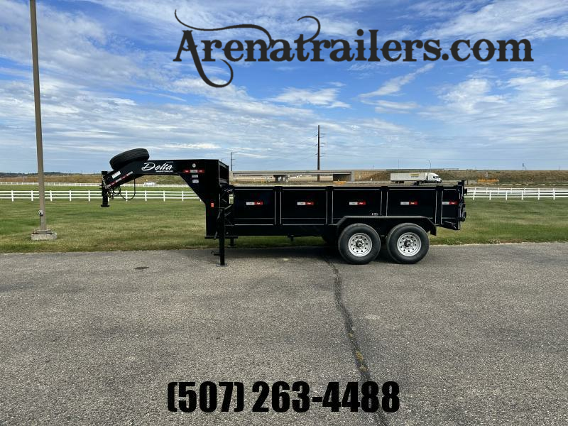 2023 Delta Manufacturing 14' 27NGD 7-Ton Narrow Body Gooseneck Dump Trailer Dump Trailer ee5958cc2b6745ea6d7142693ab9a525