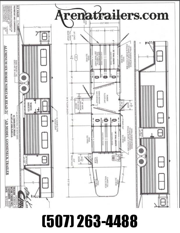 2023 Cimarron Trailers 6H GN Head to Head Horse Trailer 2023 Cimarron Trailers 6H GN Head to Head Horse Trailer