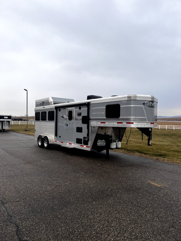 2021 SMC Horse Trailers 3H 6' LQ Horse Trailer Arena Trailer Sales
