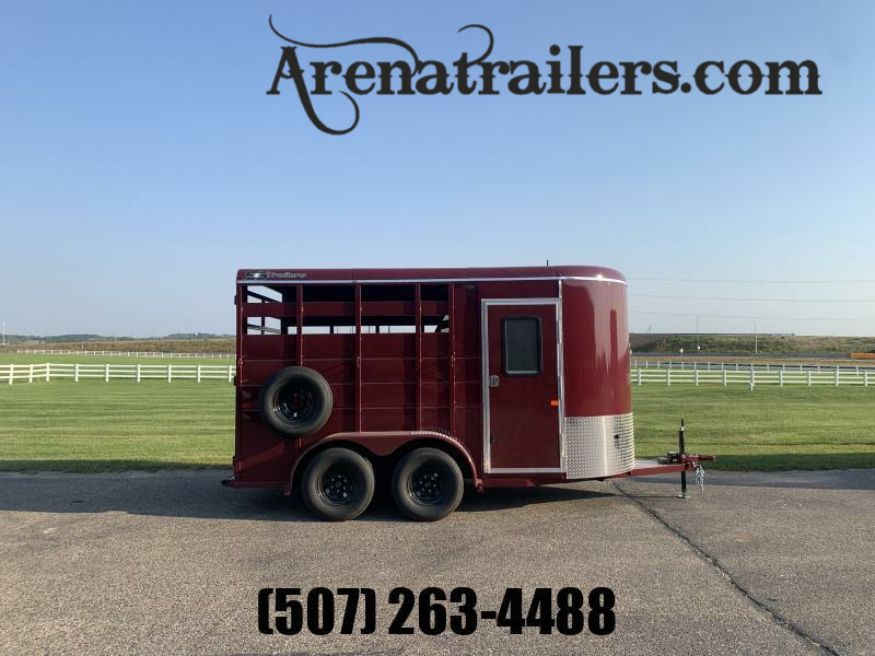 2023 S&S Manufacturing 2H Slant 6'8"x 7'x14' BP Horse Trailer