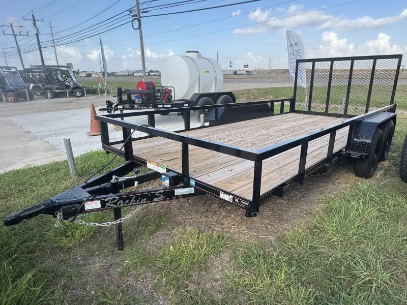 2025 Rockin' S Trailer 6 x 16 Tandem Axle Utility Trailer
