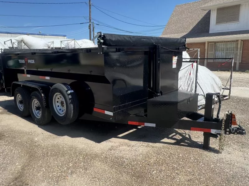 2025 Texas Pride Trailers 7'x14' Bumper Pull Dump Trailer w/ 36" sides 14k lb GVWR Dump Trailer