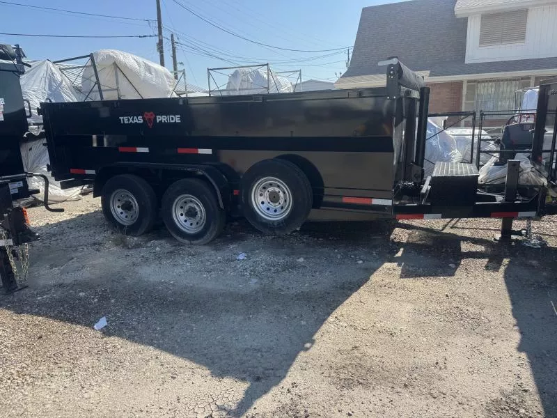 2025 Texas Pride Trailers 7'x14' Bumper Pull Dump Trailer w/ 36" sides 14k lb GVWR Dump Trailer