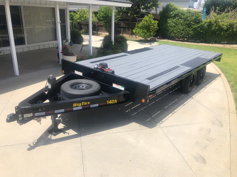 Big Tex Trailer Deck over with 13000 lb winch