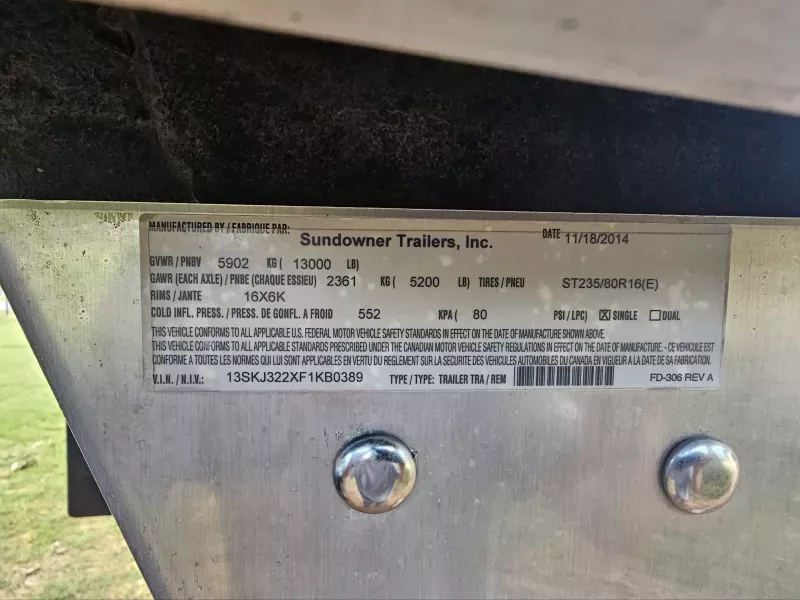 used Stock / Stock Combo Trailers Sundowner Trailers  for sale, in Noble, OK Thumbnail 2