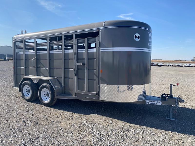 2022 CornPro Trailers 6'X16' LIVESTOCK 7K PEWTER Stock / Stock Combo Trailer 2022 CornPro Trailers 6'X16' LIVESTOCK 7K PEWTER Stock / Stock Combo Trailer