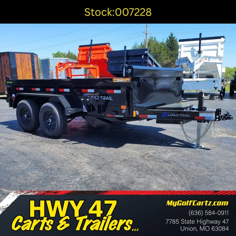 2026 Load Trail 12'x72"x18"TA Dump Trailer - GVWR 9,990