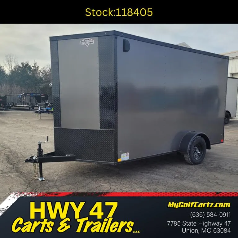 2026 Diamond Cargo 12' x 7' Single Axle Enclosed Trailer - GVWR 2,990