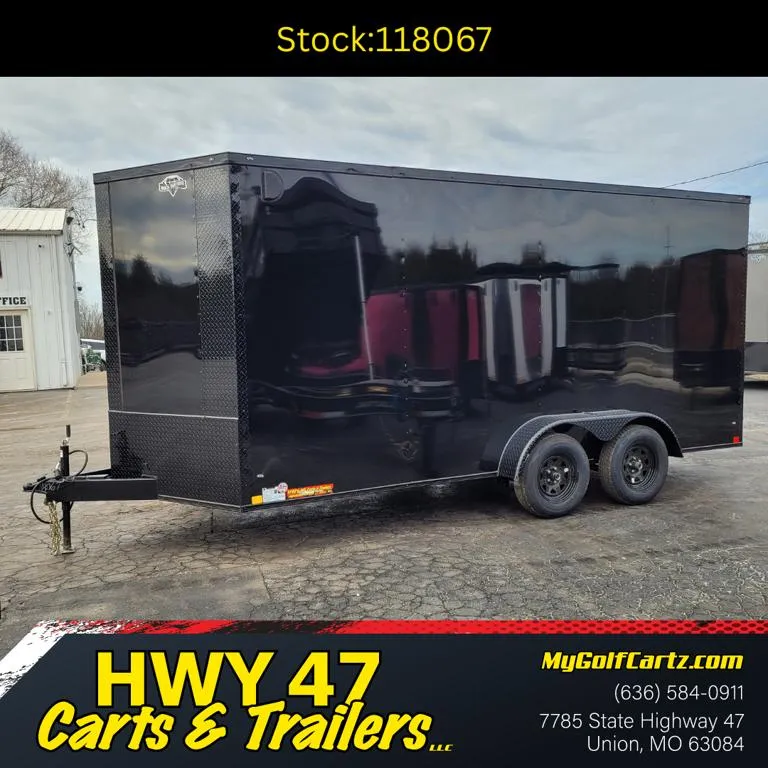 2026 Diamond Cargo 16' x 7' Tandem Axle Enclosed Trailer - GVWR 7,000