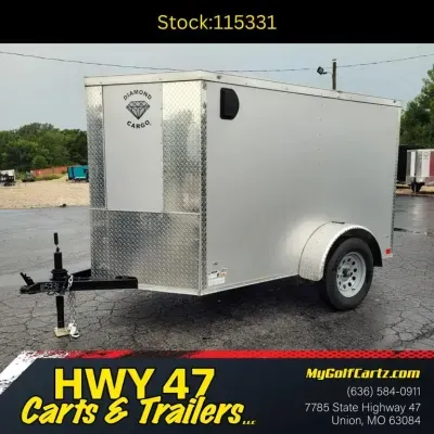 2027 Diamond Cargo 8' x 5' Single Axle Enclosed Trailer - GVWR 2,990
