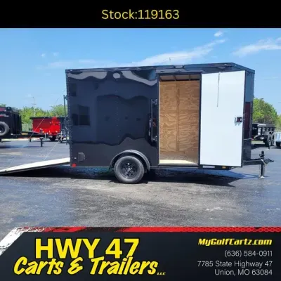 2027 Diamond Cargo 12' x 7' Single Axle Enclosed Trailer - GVWR 2,990