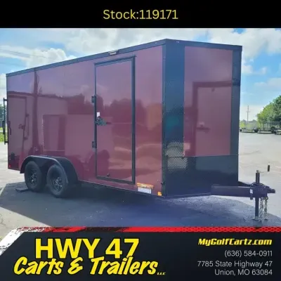 2026 Diamond Cargo 16' x 7' Tandem Axle Enclosed Trailer - GVWR 7,000