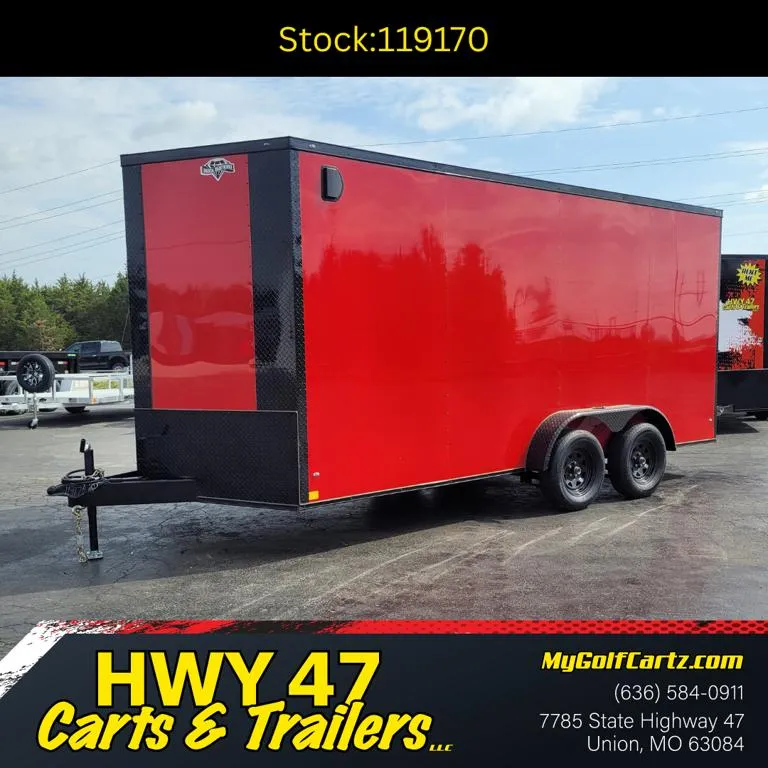 2026 Diamond Cargo 16' x 7' Tandem Axle Enclosed Trailer - GVWR 7,000