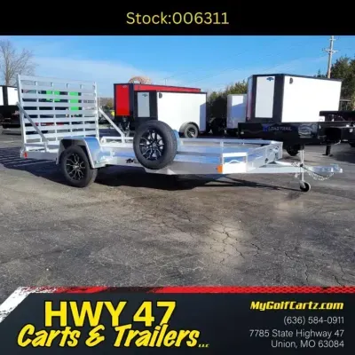 2026 Black Rhino 14'x7' Single Axle Aluminum Utility Trailer - GVWR 2,990
