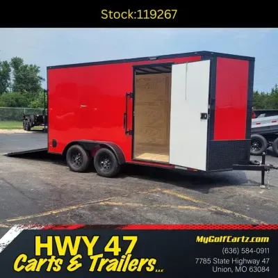 2027 Diamond Cargo 14' x 7' Tandem Axle Enclosed Trailer - GVWR 7,000
