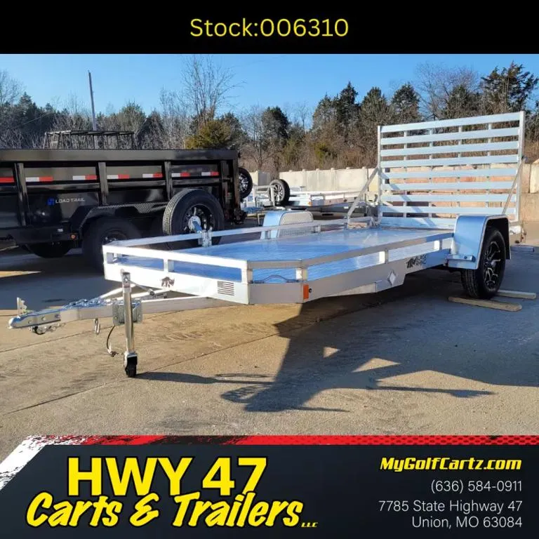 2026 Black Rhino 14'x7' Single Axle Aluminum Utility Trailer - GVWR 2,990