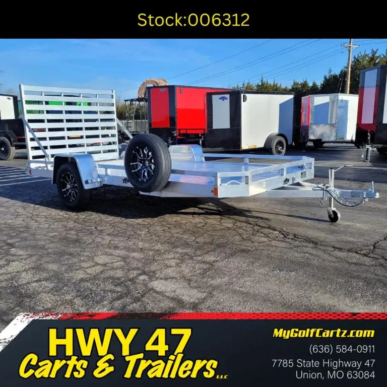 2026 Black Rhino 14'x7' Single Axle Aluminum Utility Trailer - GVWR 2,990
