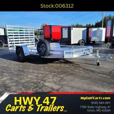 2026 Black Rhino 14'x7' Single Axle Aluminum Utility Trailer - GVWR 2,990