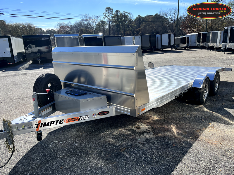 2024 Timpte 7X20 Aluminum Hydraulic Lowering CarTrailer, 7K GVWR