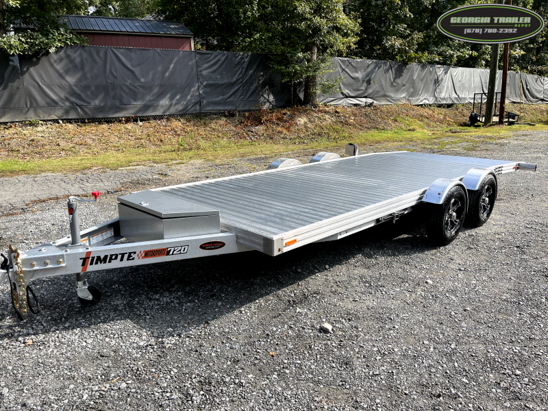 2024 TIMPTE 720 7X20 ALUMINUM EZ Loader Hydraulic Self Lowering Deck