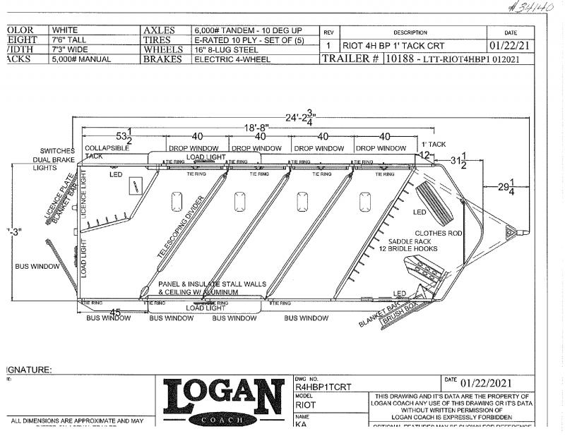 2021 NEW 4 HORSE SLANT LOAD LOGAN COACH RIOT BUMPER PULL HORSE TRAILER 2021 NEW 4 HORSE SLANT LOAD LOGAN COACH RIOT BUMPER PULL HORSE TRAILER