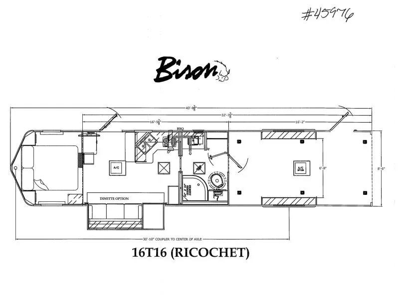 2026 Bison Trailers RC16T16.S-SLIDE OUT Toy Hauler