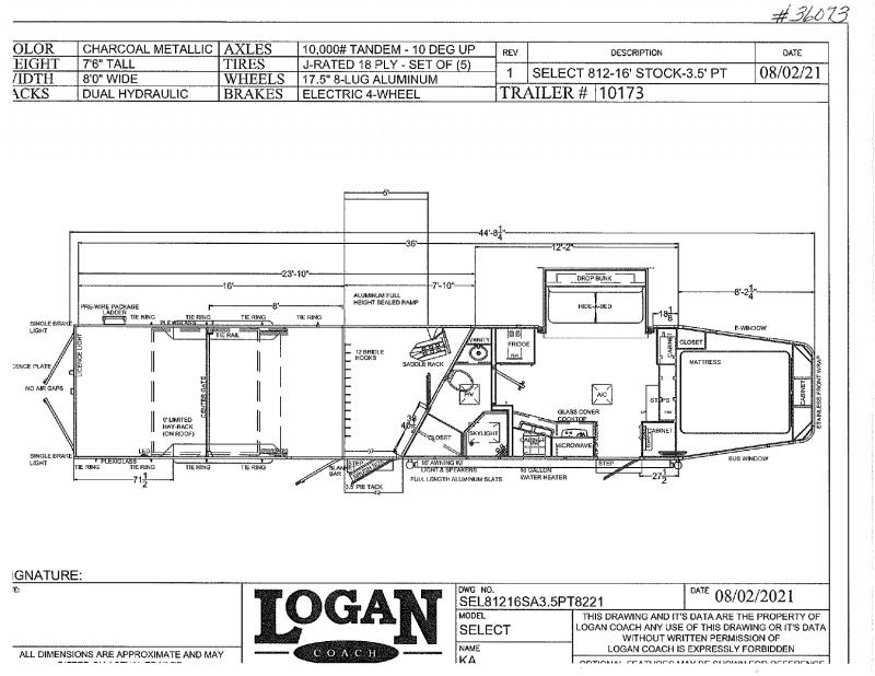 2022 NEW 8X33 LOGAN GOOSENECK WITH 12' LIVING QUARTERS STOCK/COMBO TRAILER 2022 NEW 8X33 LOGAN GOOSENECK WITH 12' LIVING QUARTERS STOCK/COMBO TRAILER