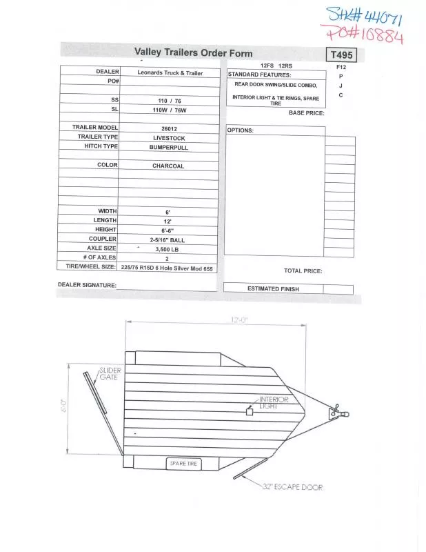 new Stock / Stock Combo Trailers Valley Trailers  for sale, in North Jackson, OH Thumbnail 18