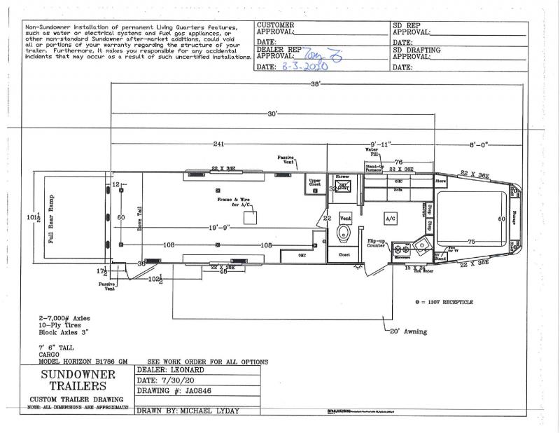 2021 SUNDOWNER 8.5X38 GOOSENECK LIVING QUARTERS TOY HAULER WITH 20' GARAGE
2021 SUNDOWNER 8.5X38 GOOSENECK LIVING QUARTERS TOY HAULER WITH 20' GARAGE